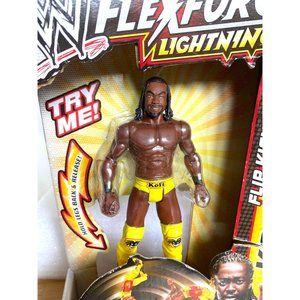 WWE Flexforce Lightning Kofi Kingston Action Figure Flip Kinckin'  Lights Sounds
